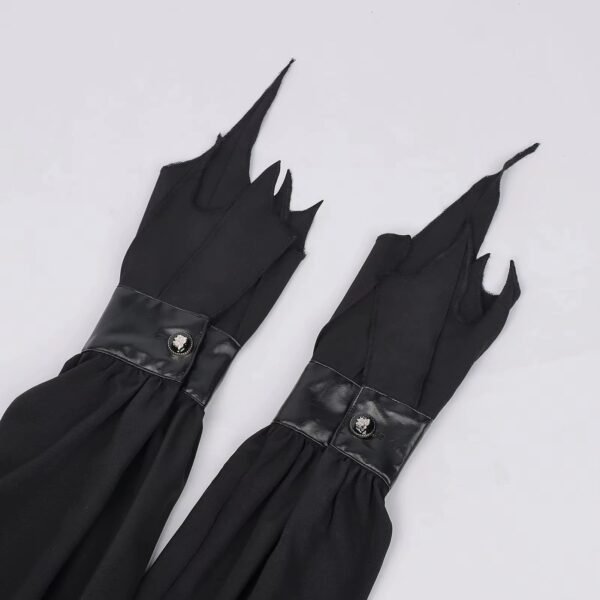 Vintage Women'S Lolita Shirt Gothic Chiffon Ruffle Blouse Long Sleeve Blusas Black Blouses For Ladies