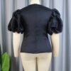 V Neck Puff Sleeve American Clothing Blouse Women Tops