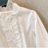 Boutique Spring New Style Temperament Ruffled Lace Long Sleeved Women'S Shirt
