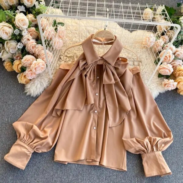 Fashion Ice Silk T Shirt Women'S New Summer Srt Sleeve T Shirt French Court Style Bubble Sleeve Top