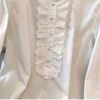 Boutique Spring New Style Temperament Ruffled Lace Long Sleeved Women'S Shirt